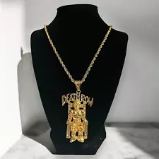 DEATHROW RECORDS Gold Filled Pendant Necklace