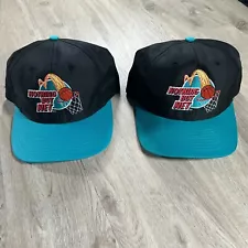 Vintage 1993 McDonalds Nothing But Net Hats Basketball Snapback Black Lot of 2