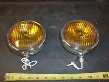 VINTAGE FOG LIGHTS 5 INCH OLD SCHOOL STYLE FOR CARS AND TRUCKS 1 PAIR NEW