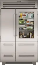 Sub-Zero PRO4850G 48" Counter Depth Built-In Side by Side Smart Refrigerator