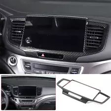 Carbon Fiber GPS Navigation Frame Trim Accessories Cover For Honda Pilot 09-22