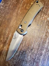 Benchmade 551 S30V Griptillian AWT Bronze Ano Aluminum Scale + Lynch Deep Clip.