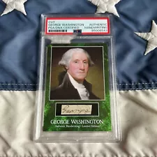 George Washington Partial Cut Autograph Signature "George" Signed PSA