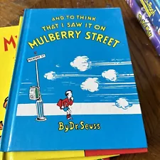 And to Think That I Saw It on Mulberry Street by Seuss (1989, Hardcover)