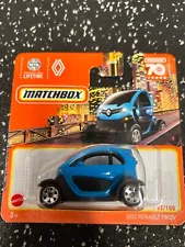 MATCHBOX RENAULT TWIZY 2022 BLUE Hot Wheels 1:64 **COMBINE POSTAGE**