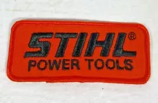 NOS Vintage Stihl Power Tools PATCH 4" x 1.75" for jacket Trucker Hat DEADSTOCK