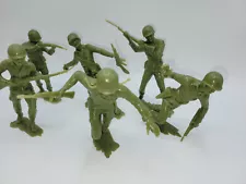 ð Marx Toys Set of 6 Marine Figures MAGGIORE LUMAR TOYS TRUE OLIVE VINTAGE 23¢