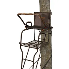 Big Game Hunter HD 1.5 Deer Hunting Ladder Climbing Tree Stand w/Extra Wide Seat