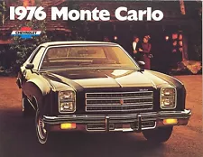 1976 Chevrolet Monte Carlo Coupe Landau Coupe NOS Sales Brochure