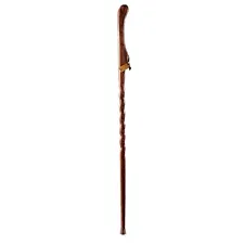 Brazos Twisted HitchHiker Red Oak Wood Walking Stick 58 Inch Height