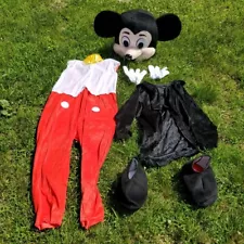 Mickey Mouse Adult Mascot Costume / Full Costume VINTAGE DISNEY LARGE HEAD FOAM