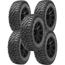 (QTY 5) 31x10.50R15LT Goodyear Wrangler DuraTrac 109Q LRC White Letter Tires