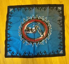 Bandana Motorcycle Biker Handkerchief Used 21" X 21"