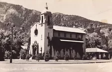 Pauline Chapel at Broadmoor Colorado Springs CO Real Photo RPPC Postcard D17