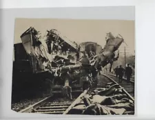 BLAIRSVILLE PA ORIGINAL PHOTO TRAIN WRECK VINTAGE 8 1/2 X 6 3 INCH RAILROAD 1926