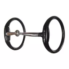 Jeremiah Watt Eggbutt Blued Snaffle Bit 4-217