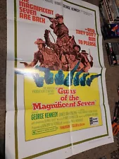 1969 Guns Of The Magnificent Seven vintage movie poster George Kennedy Bernie C