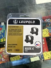 Leupold Mark 4 35mm Medium Aluminum Matte Scope Rings 178531