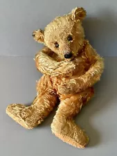 Antique 20" STEIFF Teddy Bear LARGE Mohair Straw Shoe Button Eyes - As Found