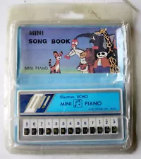 VINTAGE 80'S ELECTRON ECHO MINI PIANO WITH MINI SONG BOOK TAIWAN NEW !