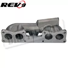 For 89-90 240SX S13 Single Cam KA24E KA24 Cast Iron Top Mount T3 Turbo Manifold (For: Nissan 240SX)