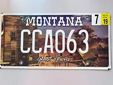 Montana State Specialty License Plate: GHOST TOWNS for Garnet Preservation Assoc