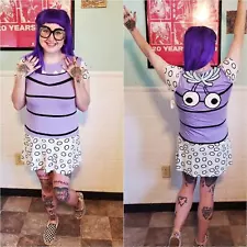 Disney Parks BOO Monsters Inc Costume Cosplay Shirt Dress Size Medium NWT