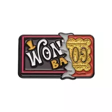 Wonka - Charlie & the Chocolate Factory Wonka Bar Golden Ticket Enamel Pin Badge