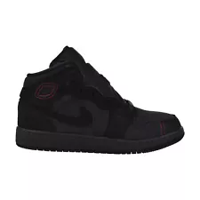 Air Jordan 1 Mid SE Craft (GS) Big Kids' Shoes Dark Smoke Grey-Red FQ7742-001