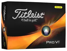 Titleist Pro V1 Golf Balls, Yellow