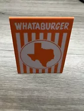 Whataburger Table Tent Texas Limited Edition RARE