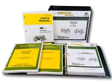 Service Parts Manual Set For John Deere 40 Tractor & Crawler Dozer Repair Books