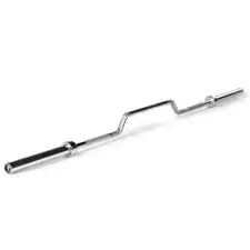 Titan Fitness Cambered Olympic Bench Press Rowing Bar, Rated 600 LB, 4" Camber