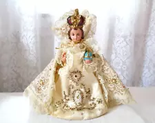 Vintage Columbia Statuary Infant of Prague Statue Chalkware Jesus