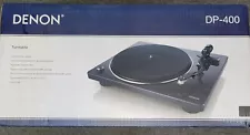 Denon DP-400 Hi-Fi Turntable with Speed Sensor (Black)