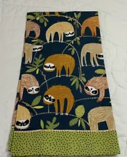 Kitchen Dish Towel, Cotton, Ulster Weavers, Whimsical Animal On Branch, Leaves