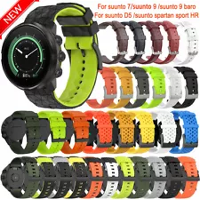 For Suunto 7 9 Baro Spartan Sport Watch Strap Silicone Leather Wrist Band