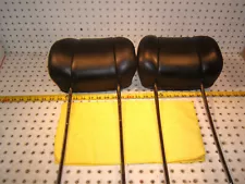 Mercedes W201 190E 16V Cosworth front seat leather Black head 1 set of 2 Rests