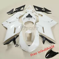 Unpainted ABS Injection Fairing Bodywork Kit Fit For Ducati 848 1098 1198 07-12