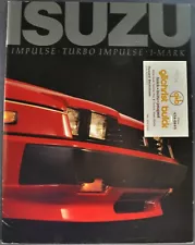 1986 Isuzu Impulse Catalog Sales Brochure Sedan Turbo Coupe Nice Original 86