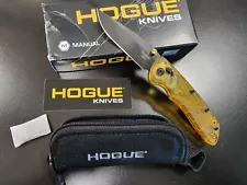 Hogue Knives Deka MagnaCut Clip Point Knife Ultem 3.25" Black