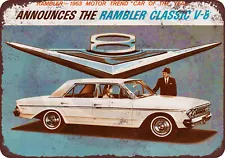 1963 Rambler Classic Vintage LOOK reproduction metal sign 8 x 12