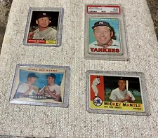 VINTAGE TOPPS MICKEY MANTLE BASEBALL CARDS LOT.