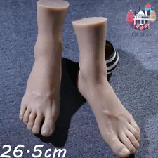 US Stock Men Legs Feet One Foot Lifelike Silicone Mannequin Display Model