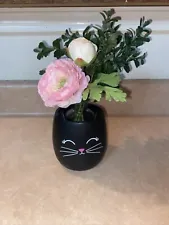 Black Cat Planter Pot for Succulents & Plants | Animal Planter With Flowers