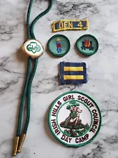 Vintage Girl Scouts Of America Memorabilia Lot (6) Adette Irish Hills Camp