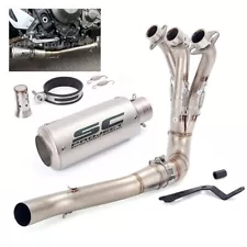 MT-09 2020-2024 for Yamaha XSR900 Exhaust Front Pipe Muffler Tips Whole System (For: 2020 Yamaha MT-09)