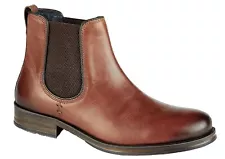 Mens ROAMERS Leather Ankle Boots BROWN size 7 *SALE* £30 POST FREE