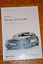 Mercedes CLS 63 AMG Promotional Sales Brochure