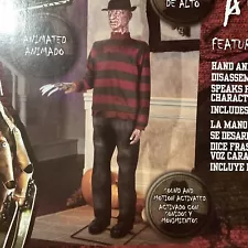 Nightmare on Elm Street 6 Foot Life Size FREDDY KRUEGER Gemmy Animated 2022 NEW